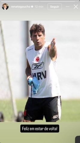 Renato Gaúcho está de volta ao Vasco • Reprodução