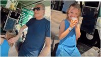 Roberto Justus curte feira com a família com direito à pastel e compras