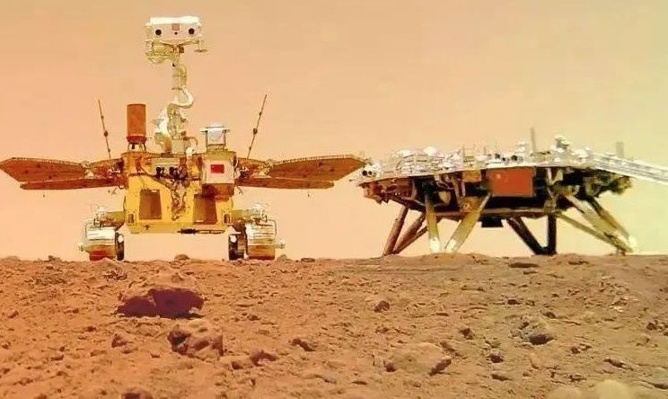 Jipe-robô Zhurong da China faz exploração em Marte • CNSA