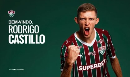 Fluminense anuncia a contratação de Rodrigo Castillo, atacante do Lanús