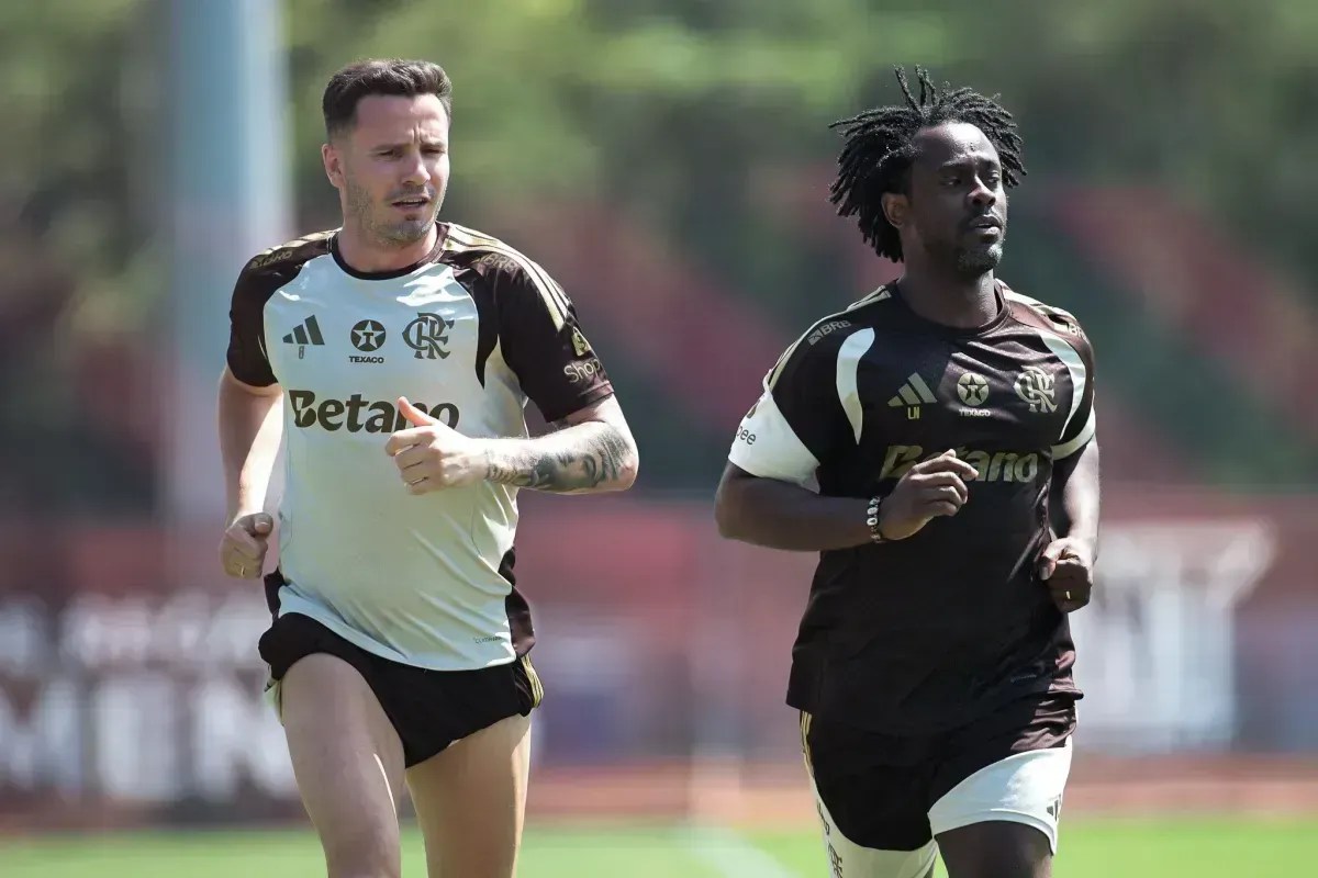 Imagem de destaque do post: Saúl vai a campo e avança em recuperação de cirurgia no Flamengo