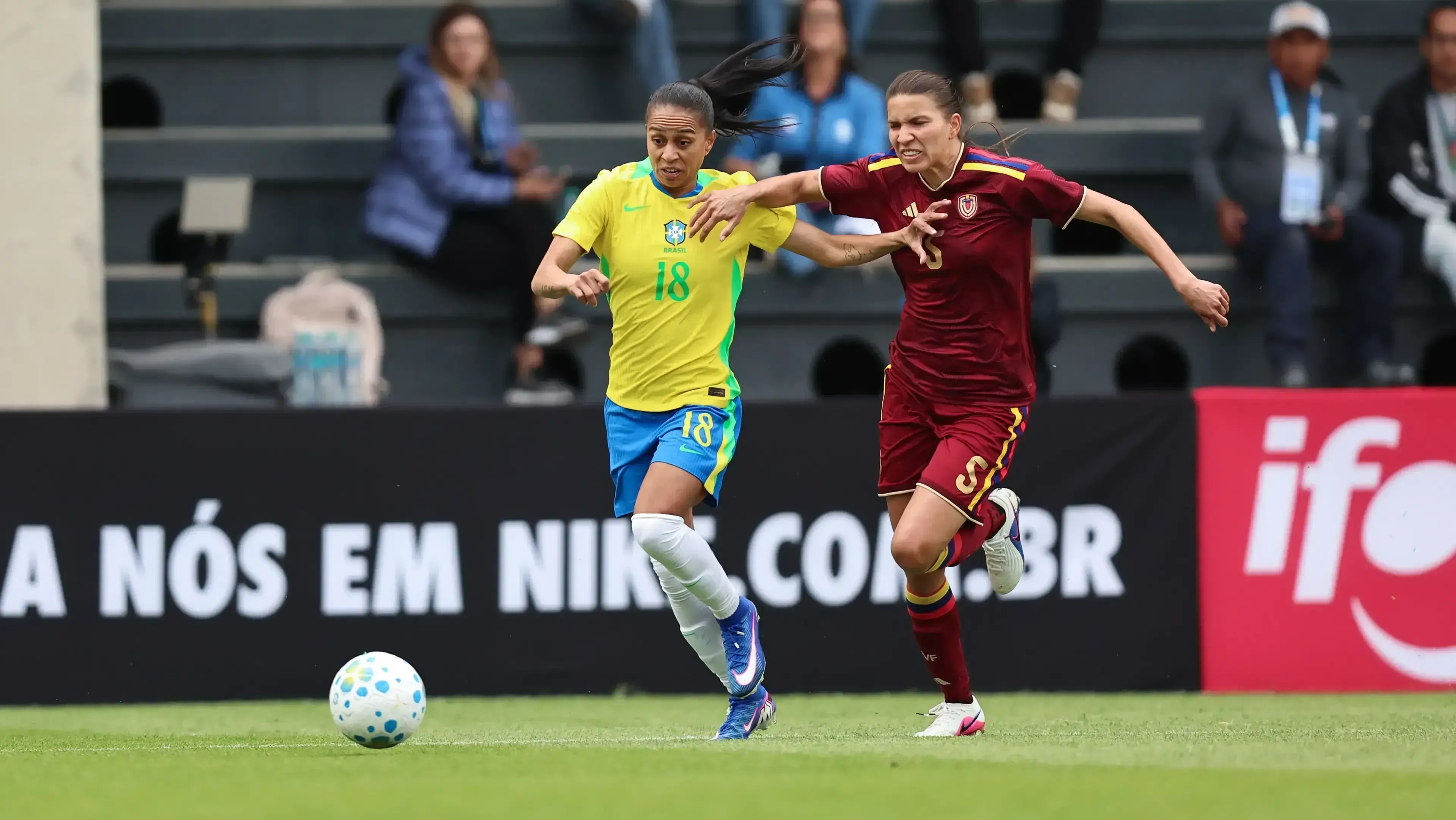 Seleção Brasileira Feminina perdeu de 2 a 1 para a Venezuela em amistoso.