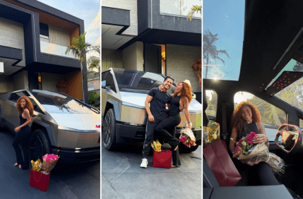 Influenciadora Sthe Matos ganha Tesla Cybertruck de presente
