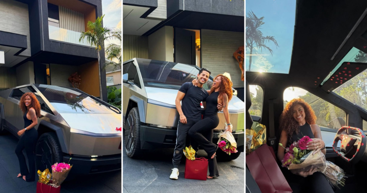 Influenciadora Sthe Matos ganha Tesla Cybertruck; veja modelo milionário