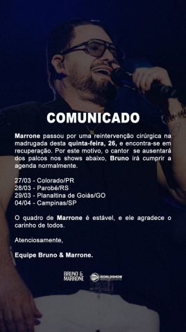 • Instagram/Bruno e Marrone