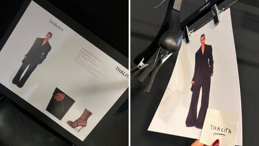 Brasileira abre desfile da Saint Laurent, em Paris • Divulgação