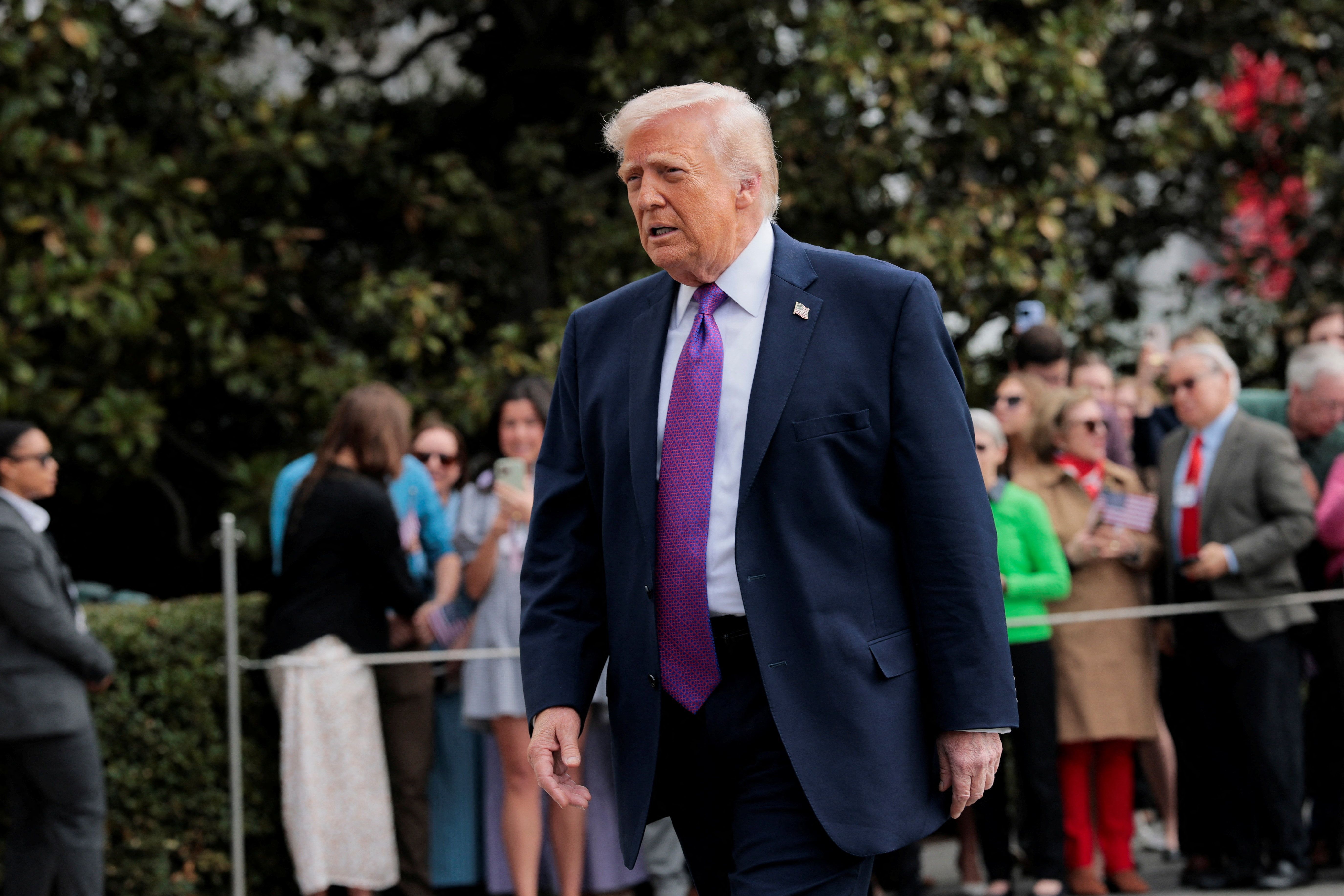 Presidente dos EUA, Donald Trump, na Casa Branca em 11/03/2026