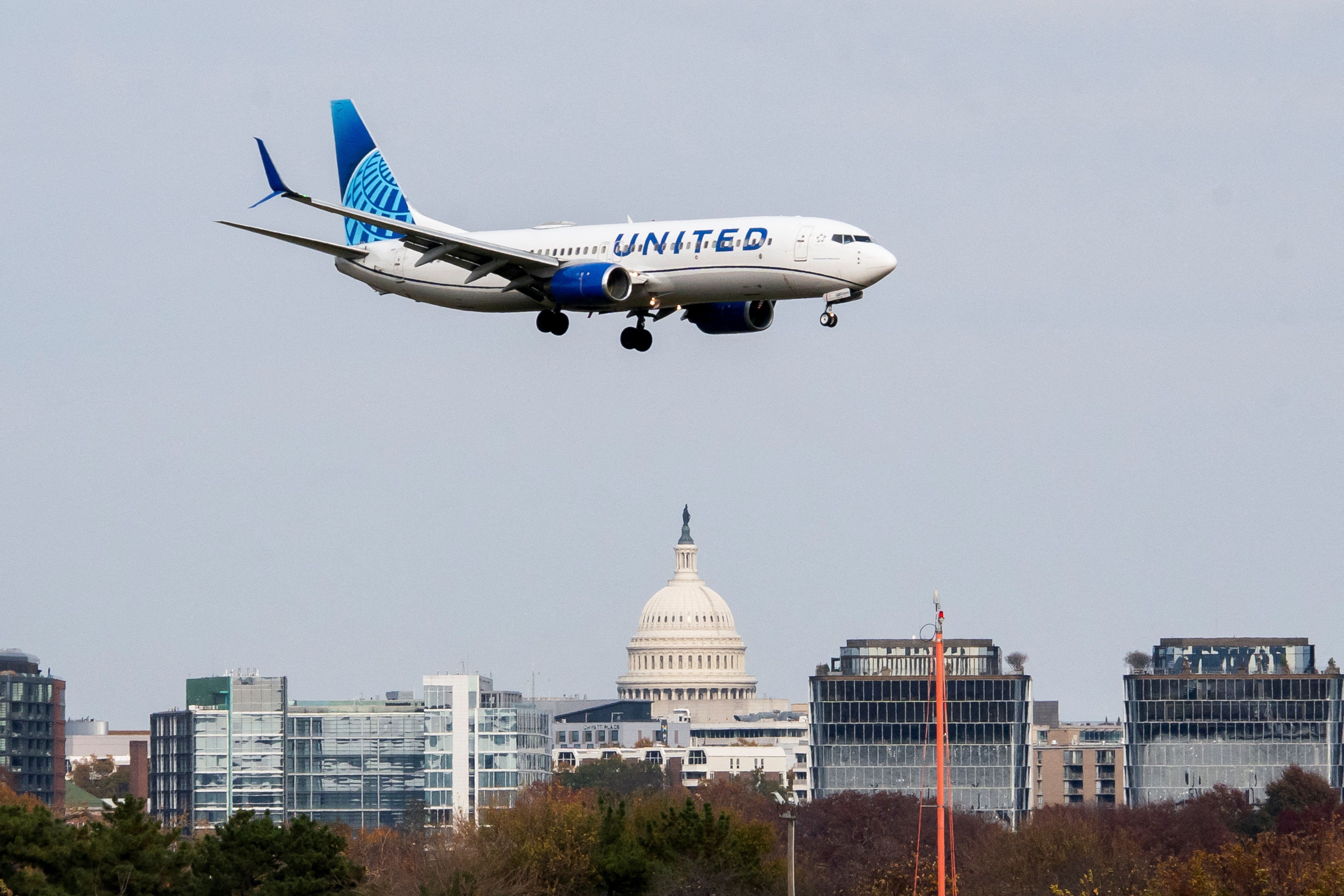 Avião da United Airlines