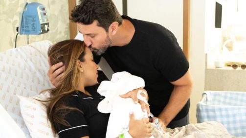 Nasce 1ª filha de Vanessa Kurashiki e Leonardo Plácido, do "Casamento às Cegas 4"