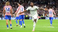 Vini Jr brilha, marca dois e Real Madrid vence clássico contra o Atlético