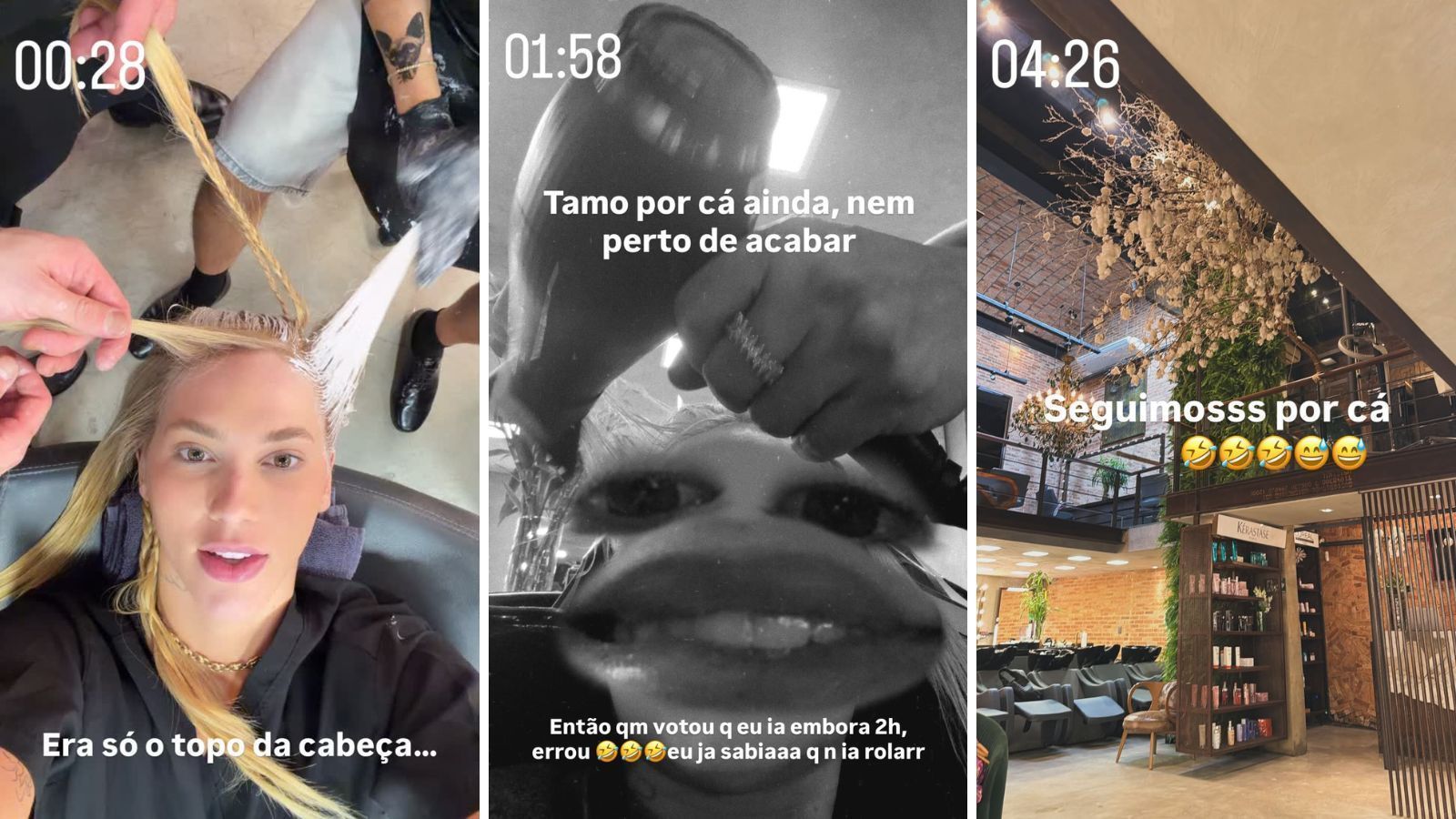 Virginia vira madrugada em salão e surge loiríssima • Instagram/Virginia