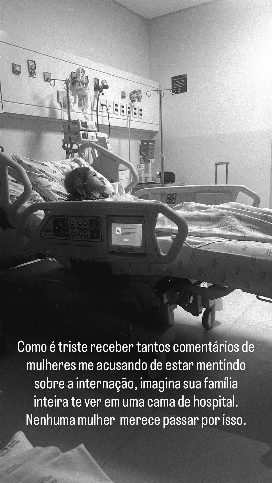 Vivi posta foto internada após críticas por expor relação com Juliano Floss • Instagram / Vivi