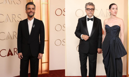 Wagner Moura e Kleber Mendonça Filho no tapete vermelho do Oscar de 2026