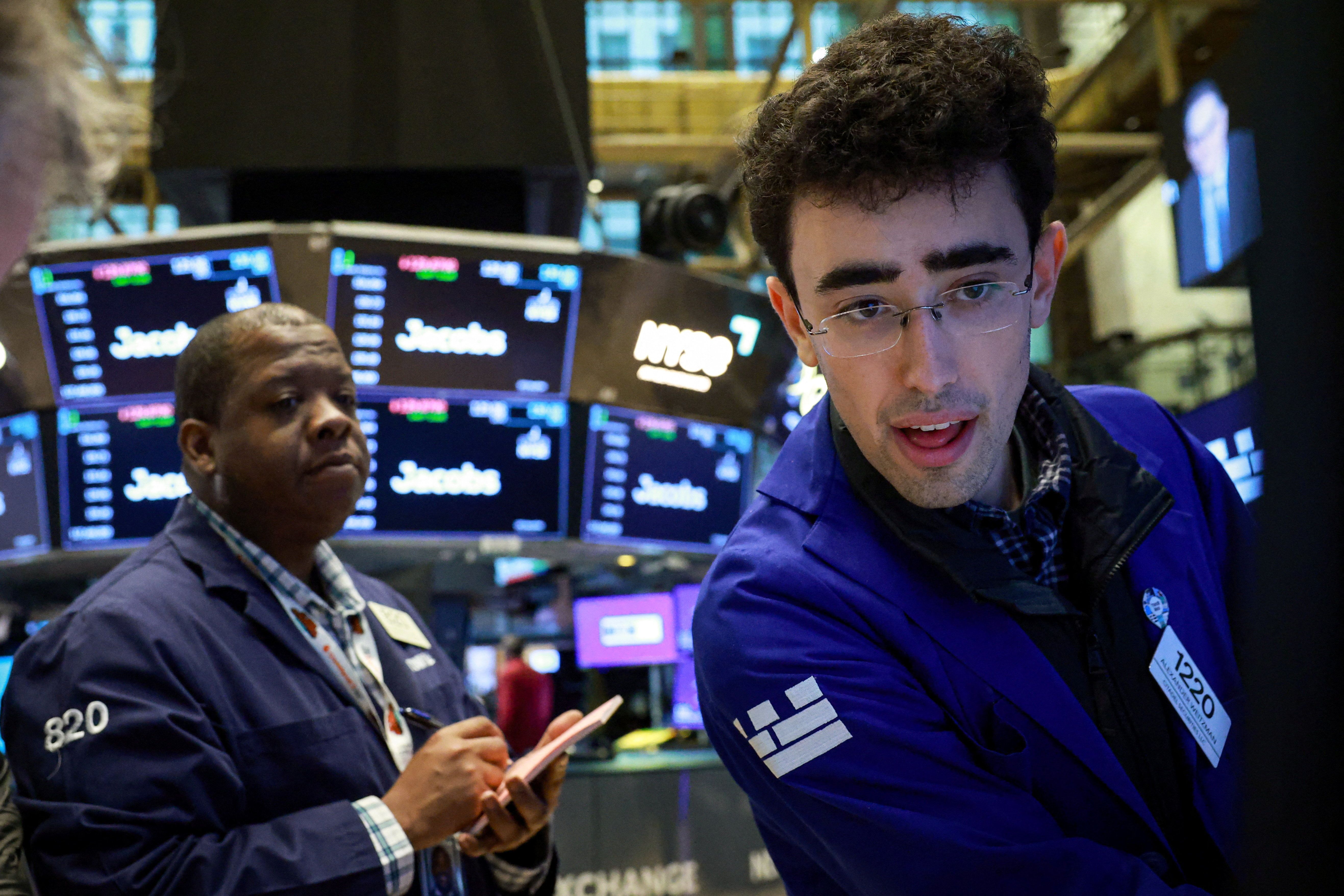 Traders na Bolsa de Nova York em 23/03/2026