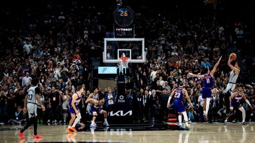 Wembanyama fez a cesta da vitória do San Antonio Spurs