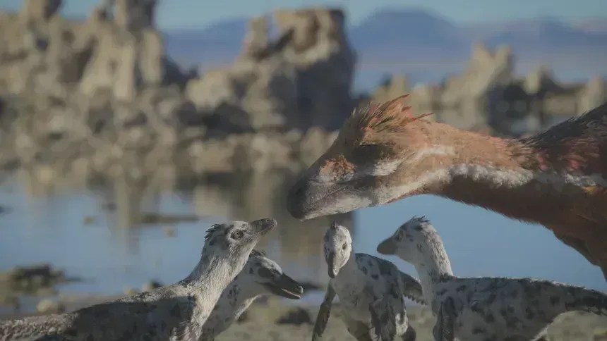 Dramas com dinossauros são uma fórmula vencedora, mesmo para séries documentais animadas como "Planeta Pré-histórico." • Apple TV