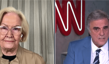 Ana Amélia Lemos e José Eduardo Cardozo em "O Grande Debate"