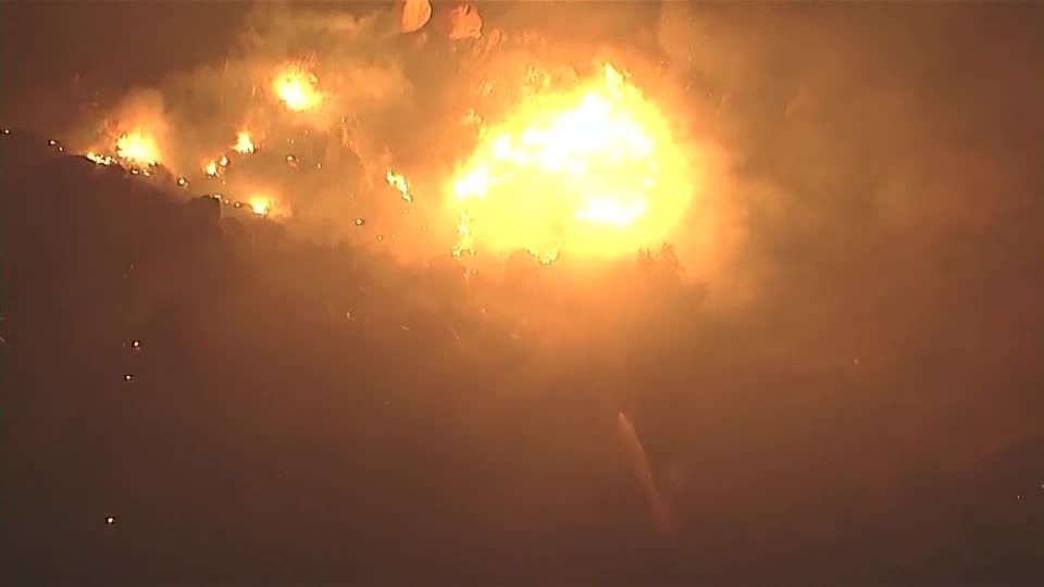Evacuations ordered as Springs Fire rages in California