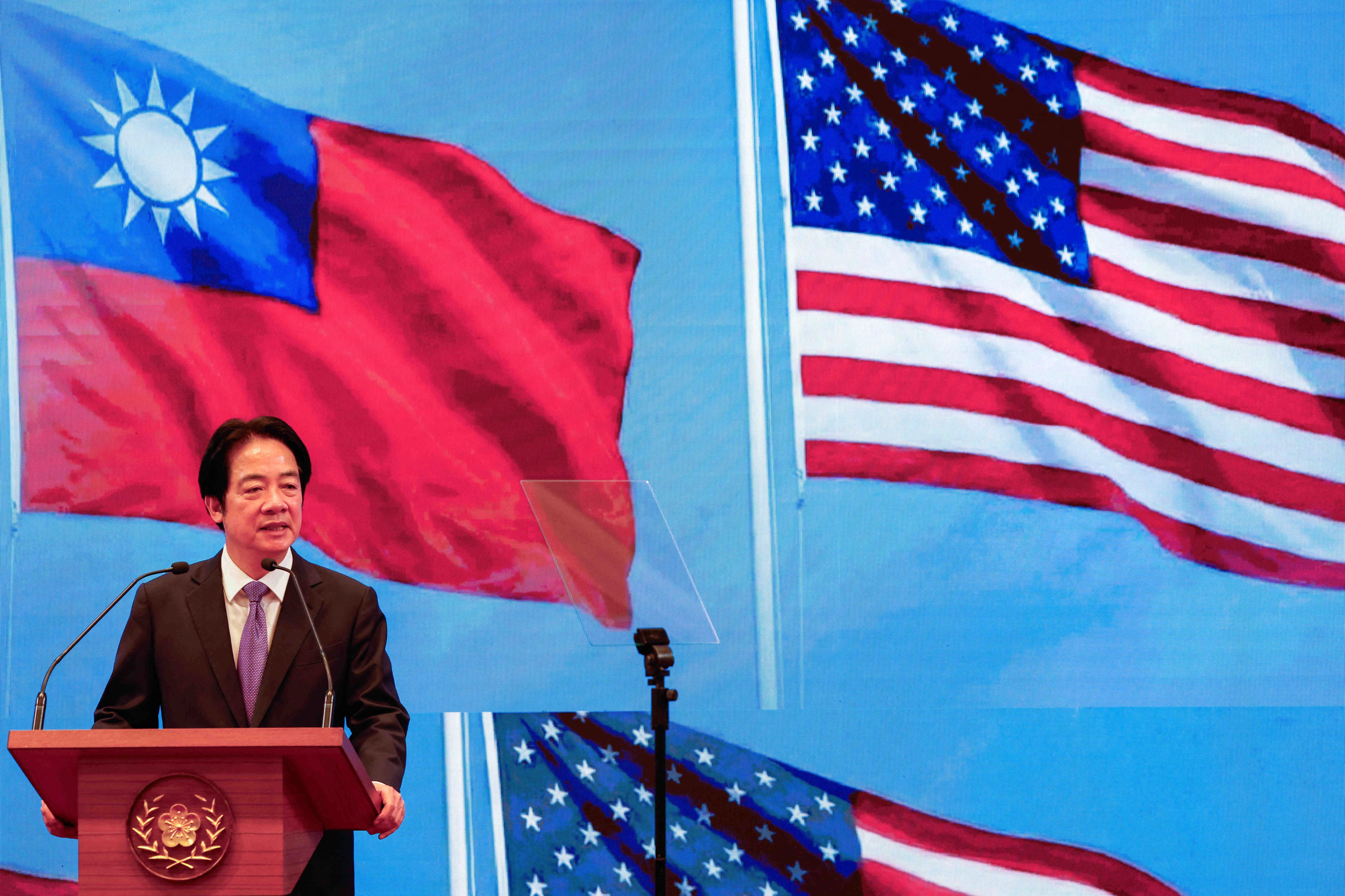 O presidente de Taiwan, Lai Ching-te, em fevereiro de 2026