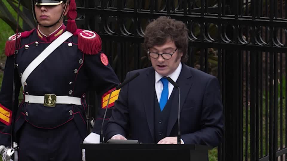 O presidente argentino, Javier Milei