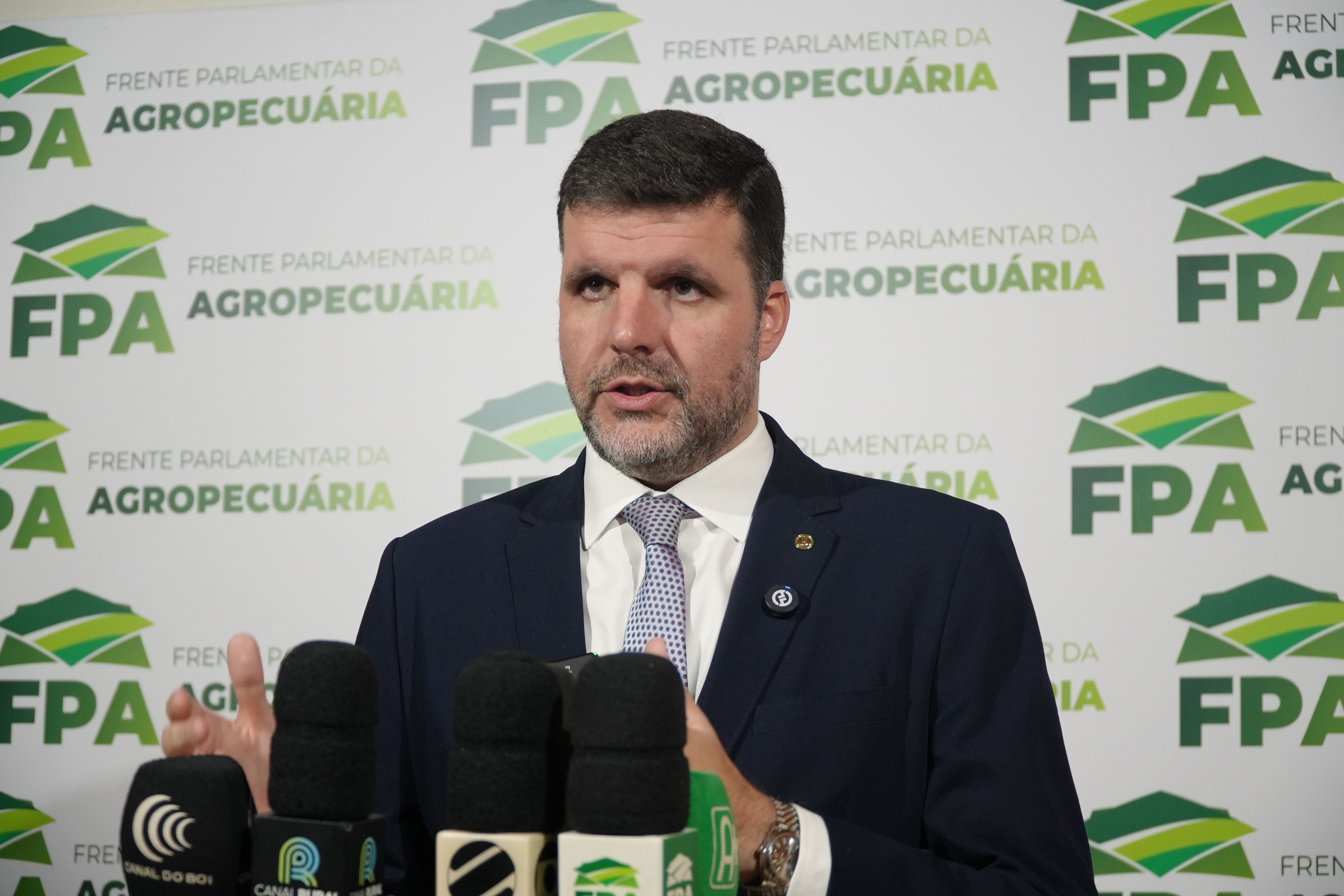 Pedro Lupion conversa com a imprensa