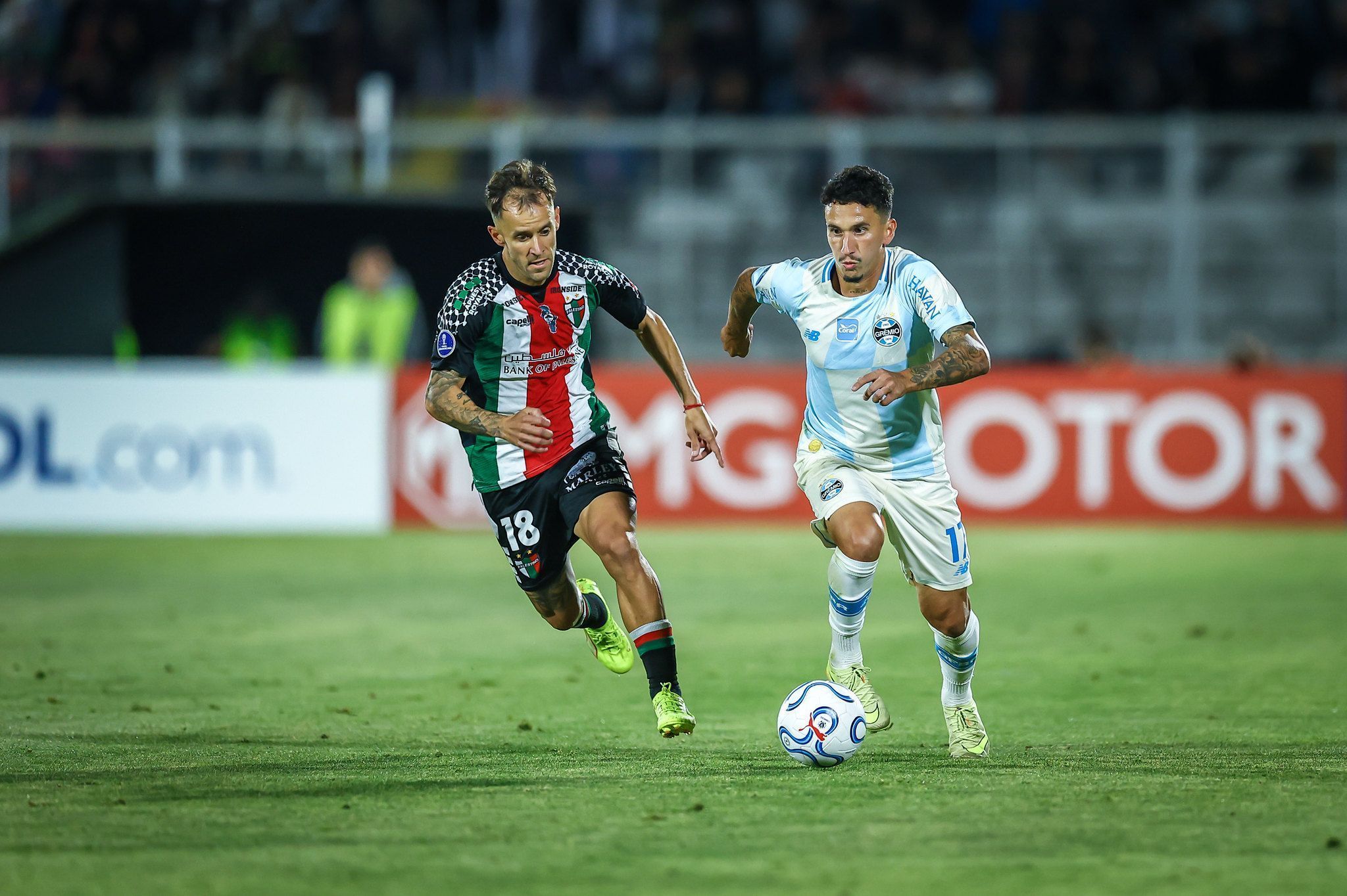 Grêmio x Palestino, na Copa Sul-Americana