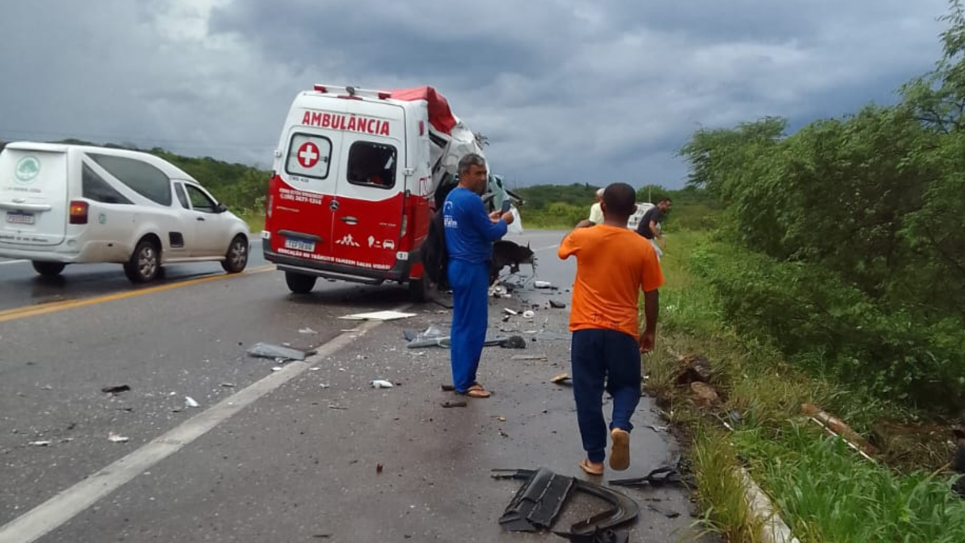 As duas vítimas fatais eram habitantes de Distrito de Jaibaras na cidade de Sobral (CE) • Divulgação/CBMCE