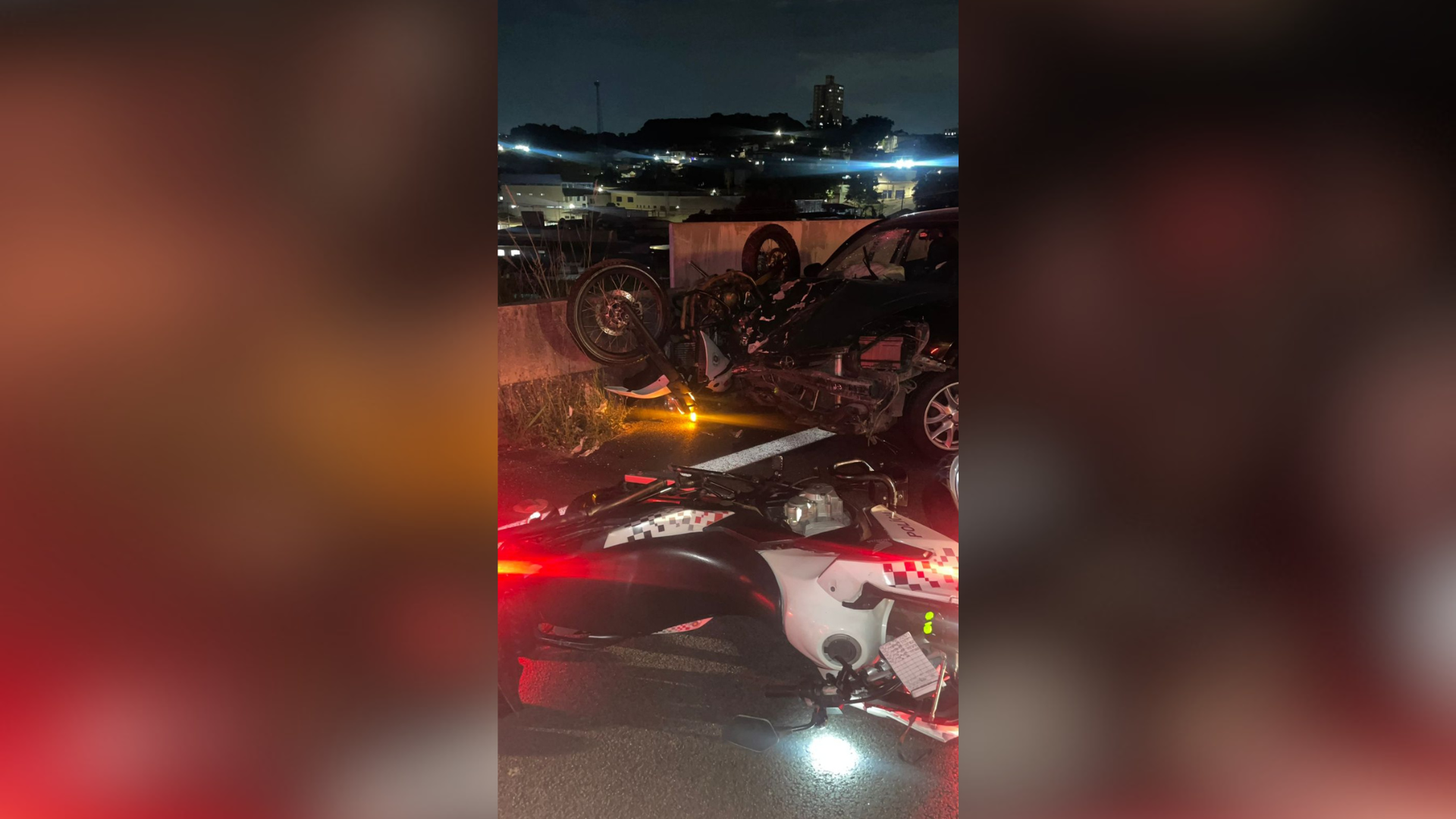 Acidente de trânsito na  Rodovia Anhanguera