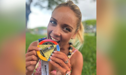 Imagem de destaque do post: Atleta brasileira morre durante prova do campeonato Ironman nos EUA