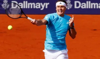 Alexander Zverev em ação no ATP 500 de Munique