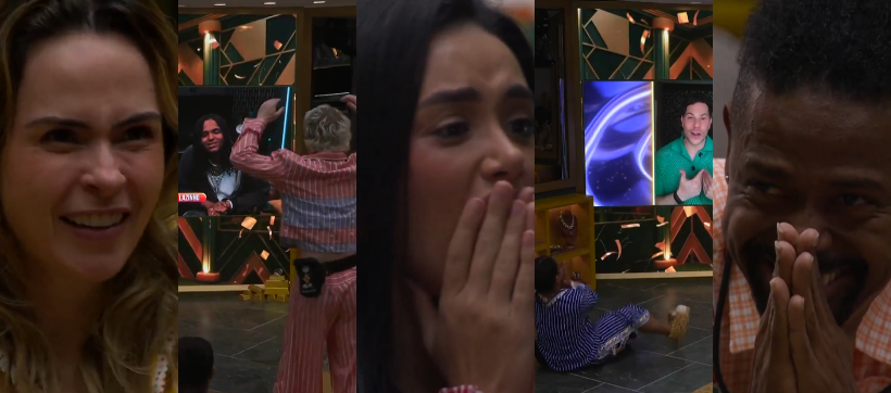 BBB 26: Top 5 se emociona ao receber recados de artistas; veja a reação