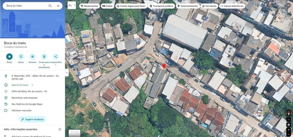 • Google Maps/Reprodução