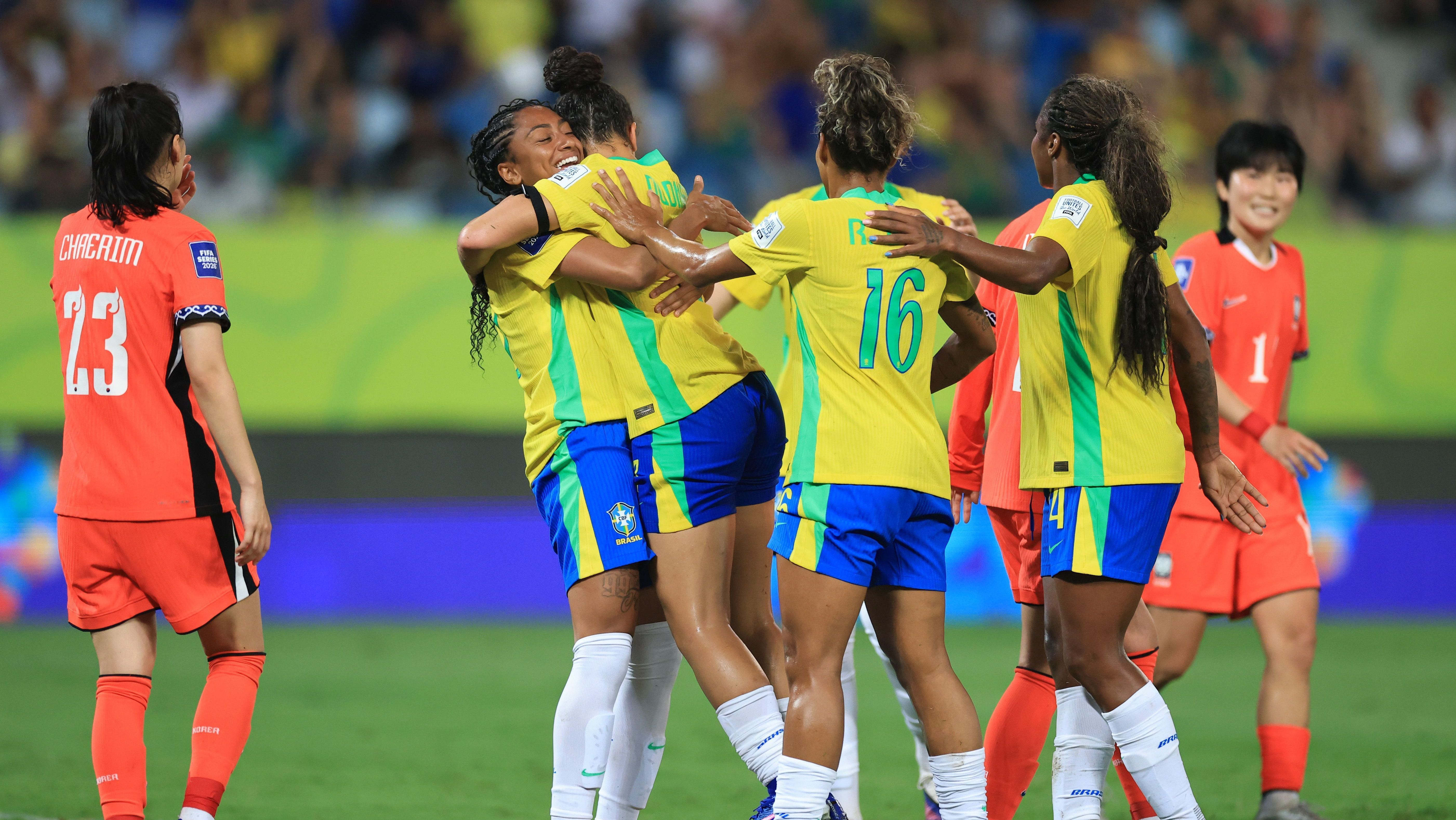 Brasil goleou Coreia do Sul pelo Fifa Series