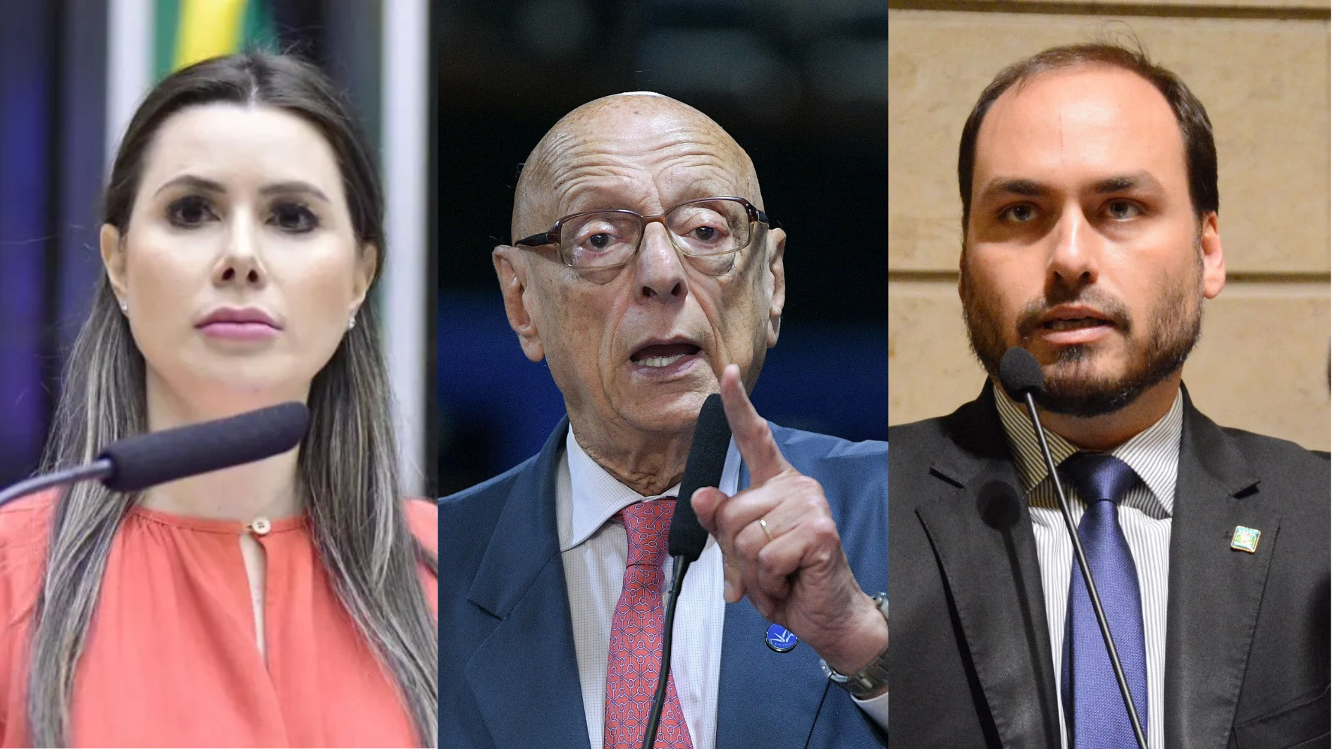 Carol De Toni, Esperidião Amin, Carlos Bolsonaro