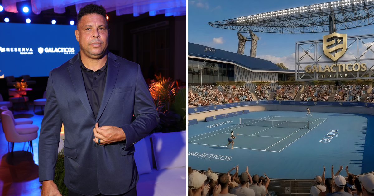 Ronaldo lança clube de tênis com título de R$ 1 milhão e arena para 3 mil