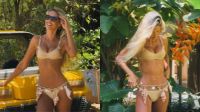 Yasmin Brunet posa de biquíni e exibe barriga em postagem no Instagram