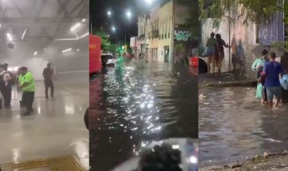 Imagem de destaque do post: Vídeos: fortes chuvas alagam ruas do Rio; previsão é de novos temporais