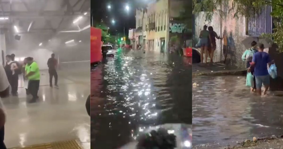 Vídeos: fortes chuvas alagam ruas do Rio; previsão é de novos temporais