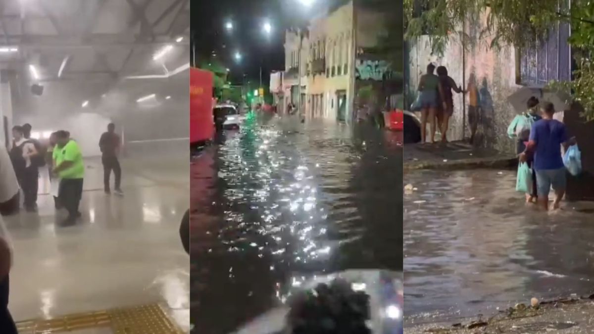 Barracas de ambulantes são destruídas por ventos no Rio de Janeiro