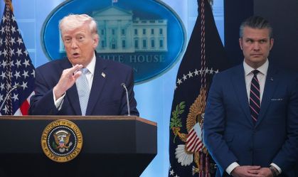 President Trump Holds News Conference With Military Officials On Mission To Rescue Downed Airman In Iran