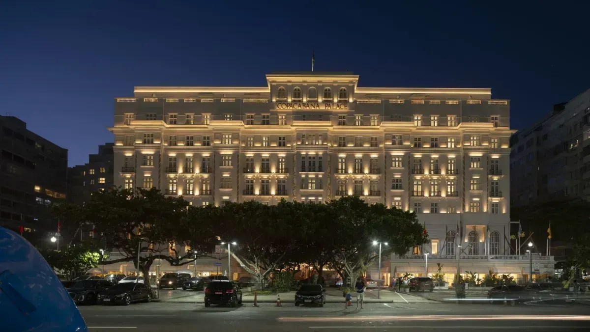 Fachada Copacabana Palace, no Rio de Janeiro