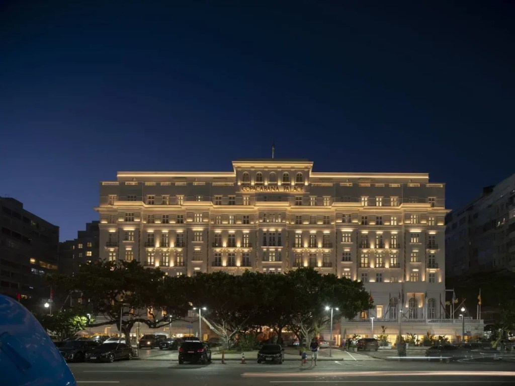Fachada Copacabana Palace, no Rio de Janeiro