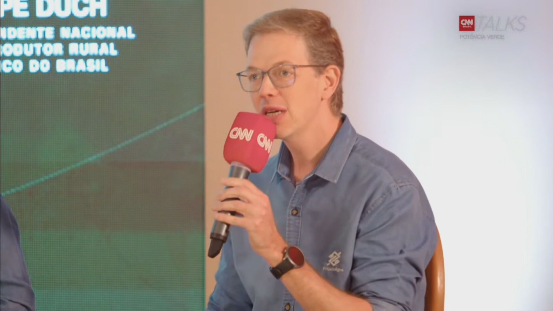 Durante o CNN Talks na Agrishow, Felipe Duch destaca importância do BB na emissão do primeiro nature bond