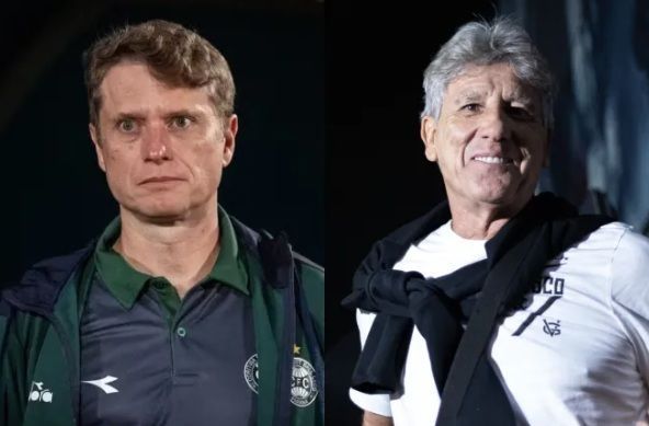 Fernando Seabra é o técnico do Coritiba e Renato é o técnico do Vasco