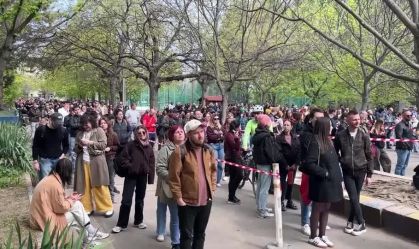Filas para votação em Budapeste