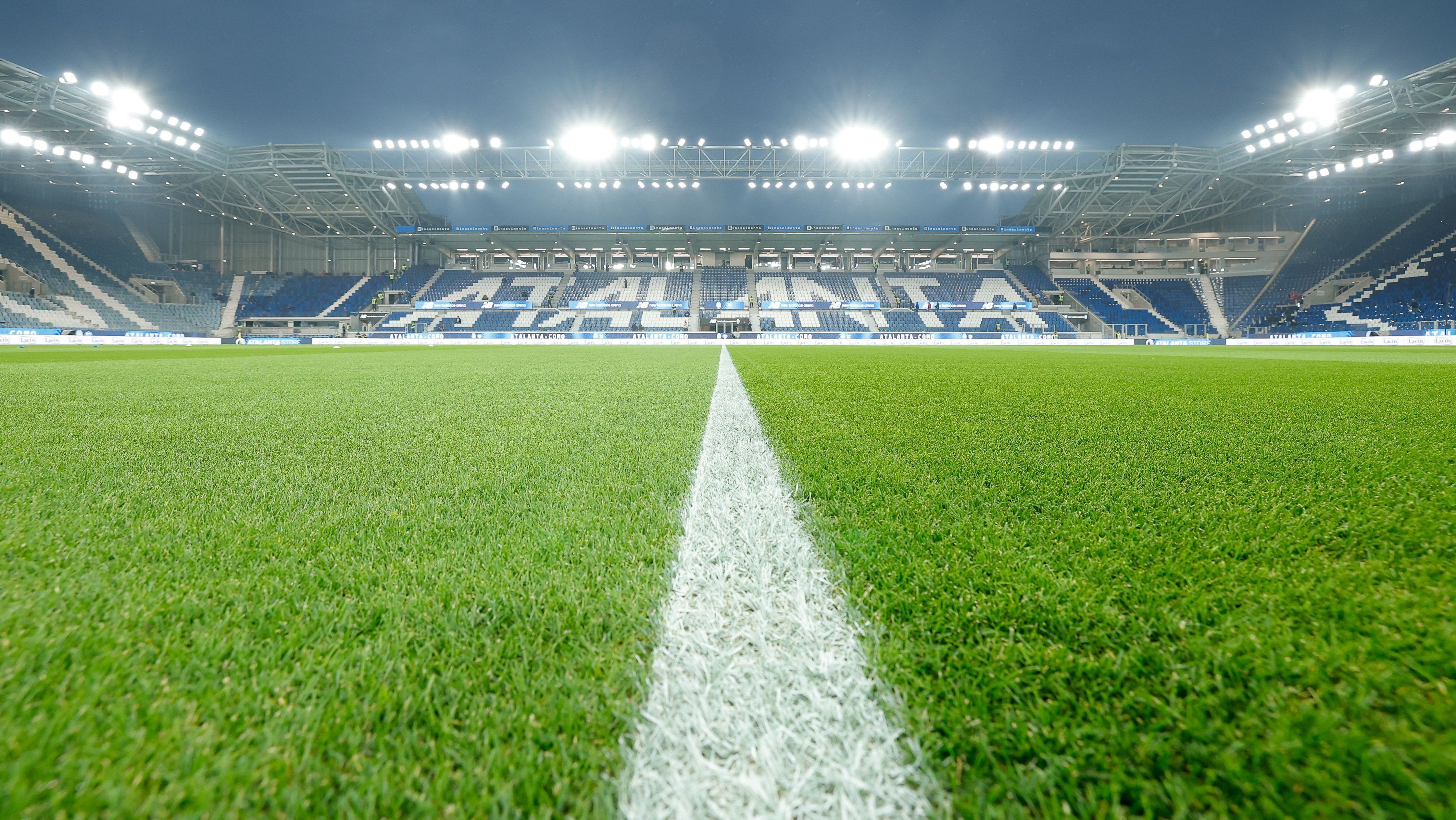 General view of the New Balance Arena Stadium during the