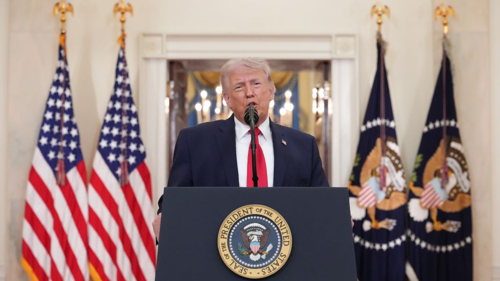 Donald Trump em pronunciamento sobre relatório da CIA