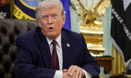 O presidente dos EUA, Donald Trump, no Salão Oval da Casa Branca em 31 de março de 2026