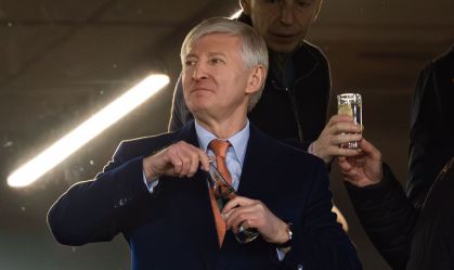 Rinat Akhmetov owner and president of Shakhtar seen during