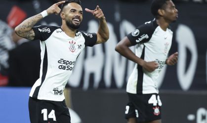 Raniele marcou pelo Corinthians contra o Santa Fe, na Libertadores
